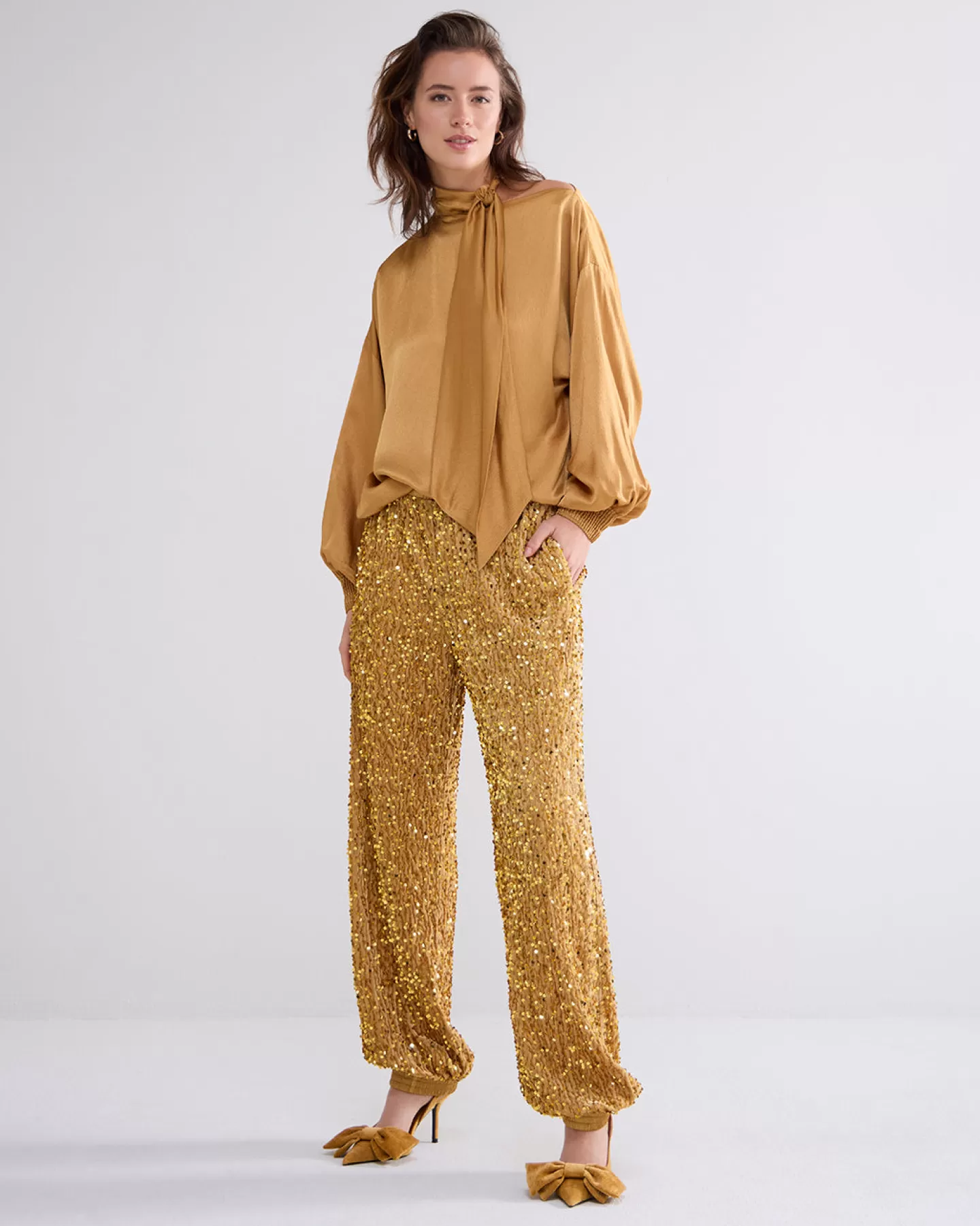 Broeken & Jumpsuits>Summum Broek Pailletten Velours
