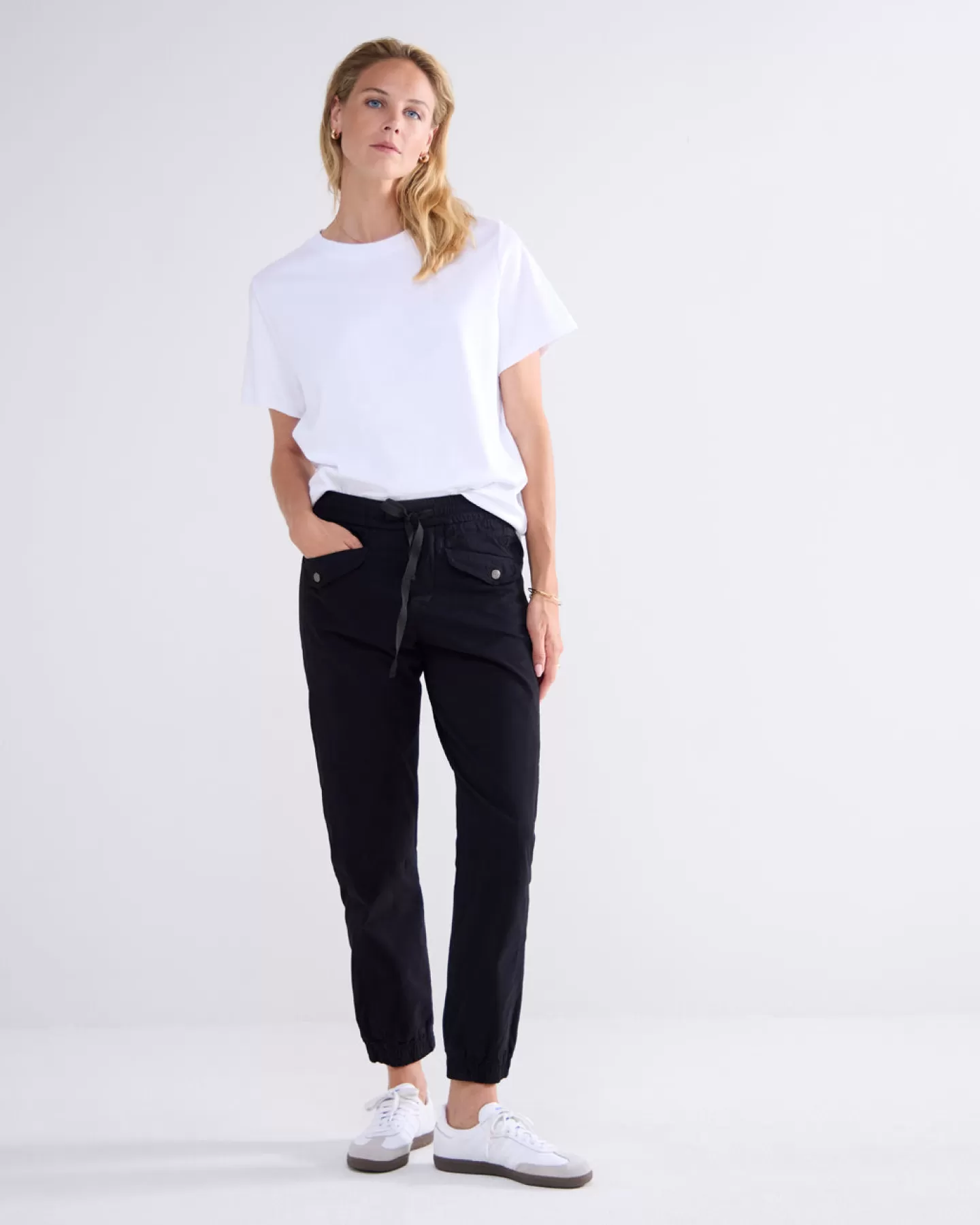 Broeken & Jumpsuits>Summum Jogger Pants Zwart