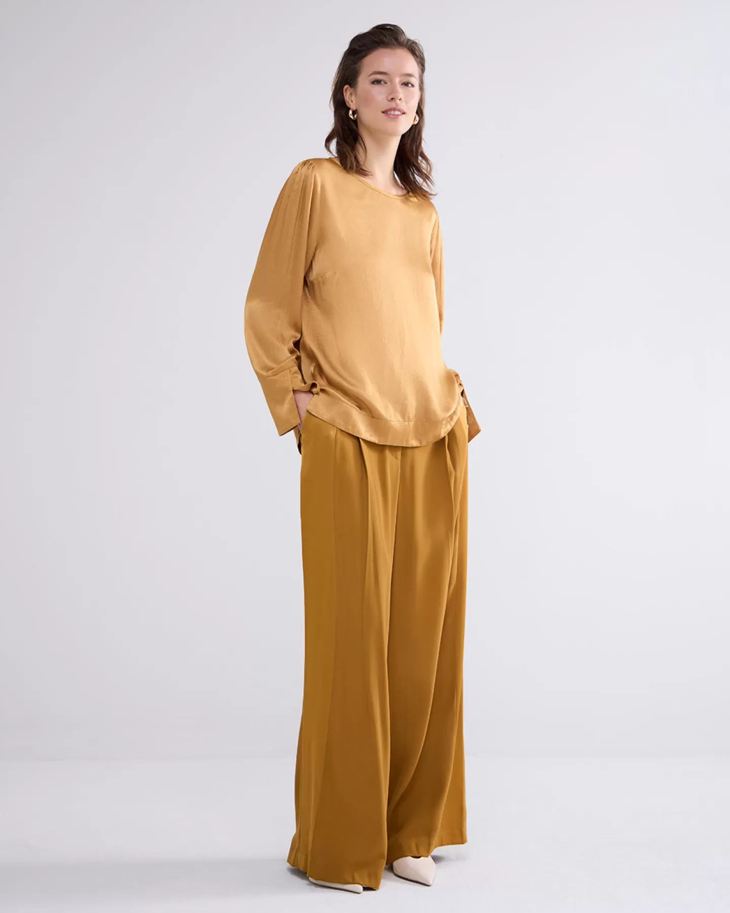 Blouses>Summum Slanke Top Met Glans
