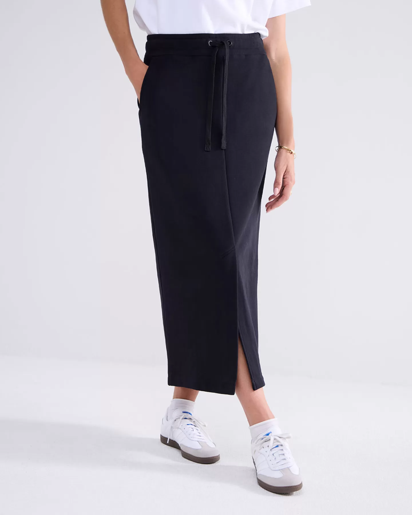 Rokken>Summum Sweatrok Met Elastiek Zwart